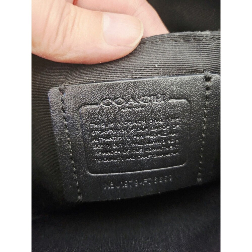 Like New Coach Signature Khaki/Black Crossbody Bag & Wallet Set - Picture 10 of 13